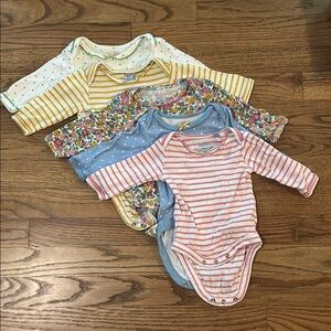 Baby Boden Pink and Blue Bodysuits Set